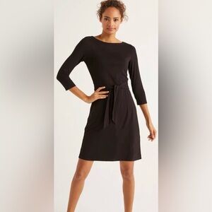 New York Co. tie front stretch black dress sz med